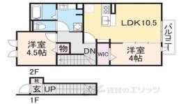 ヴィルヌーブ　Ａ棟間取り図面