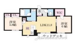 シャーメゾン　Ｖｉｓｔａ間取り図面