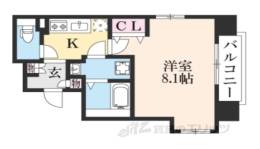 アドバンス京都デタンデュ205間取り図面