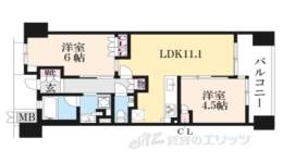 ブランズ京都河原町間取り図面