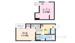 ハーモニーテラス東野中井ノ上町２間取り図面
