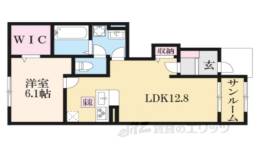 クレメント東九条Ａ間取り図面