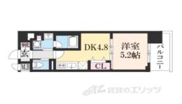 アスヴェル京都四条西院409間取り図面