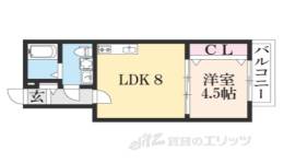 プライベートレジデンス千本三条間取り図面