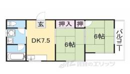メゾンドフルール生駒壱番館間取り図面