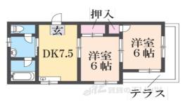 メゾンドフルール生駒壱番館間取り図面