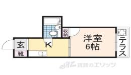 白樺ハイツ大宮１間取り図面