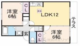 レークハイツ伊庭２間取り図面