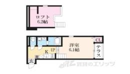 ハーモニーテラス醍醐新開２間取り図面
