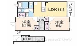 グラン・ジール１間取り図面
