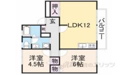 サンフラットおがた２棟間取り図面