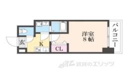 THE GARNET SUITE RESIDENCE京都駅南間取り図面