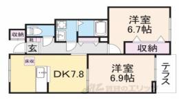 アーバン縄手B間取り図面
