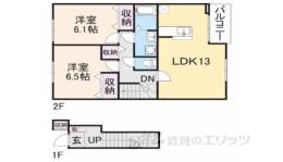 アーバン縄手B間取り図面