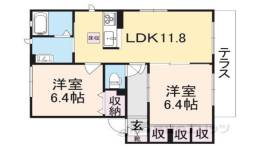 マーベラスコート１・２間取り図面