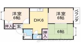 アベニュー松原Ｂ間取り図面