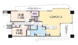 アメニティ南草津Ⅵ間取り図面