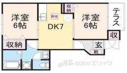 ベルグラース１間取り図面