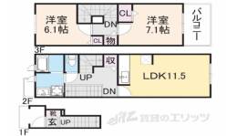 グリーン琥珀間取り図面