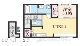 Ｓｑｕｉｒｒｅｌ　Ａｐａｒｔｍｅｎｔ　Ａ間取り図面