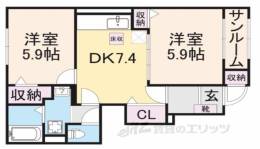 アルモニーハイツ２間取り図面
