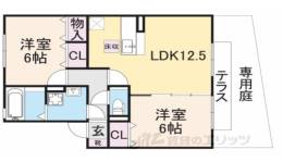 セレッソ　パティオ間取り図面