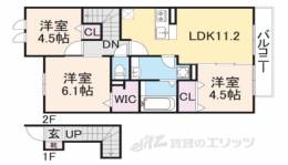 セレッソ　パティオ３間取り図面