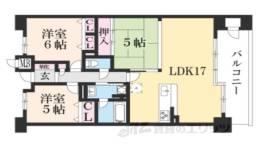 パデシオン伏見深草308間取り図面