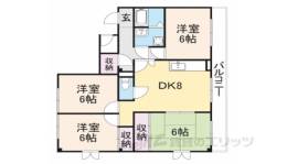 ＤＫビル　エクセレンス１番館間取り図面