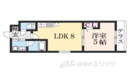 サクシード丹波橋西間取り図面