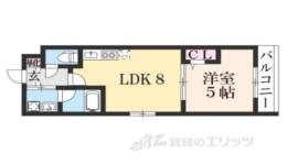 サクシード丹波橋西間取り図面