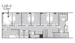 KICHEN HALE御所南　（ヤスダビル１Ｆ）間取り図面