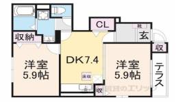 フロール　レイナ３間取り図面