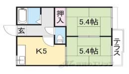尺土グリーンヴィレッジＡ間取り図面