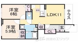 プラシード セレノ間取り図面