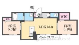 ファミーユ河瀬駅前間取り図面
