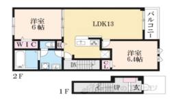 シエロガーデンかつらぎＢ間取り図面