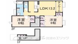 ボヌールA間取り図面