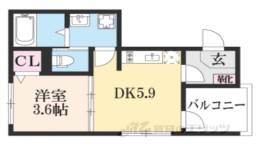 フォワード伏見稲荷間取り図面