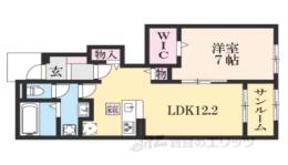 メゾンホープ　甲南２間取り図面