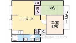ハイツ野村　Ｎ間取り図面