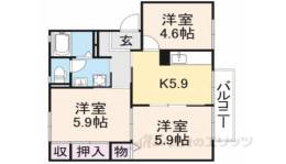 エトワール朝倉Ａ間取り図面