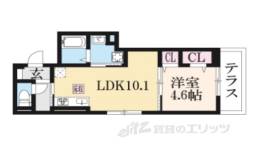 アレーズ向日町間取り図面