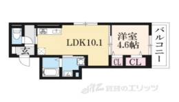 アレーズ向日町間取り図面