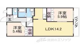 パイン　ヒルズ１間取り図面