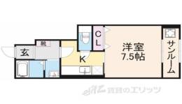 ヴィル　クラージュ２間取り図面