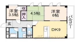 コーポイチバン高宮間取り図面