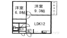 ウエストワン３間取り図面