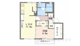 ラ・フォーレ紀寺間取り図面