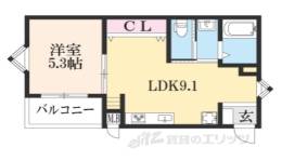 ラポール野洲２０間取り図面